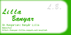 lilla banyar business card